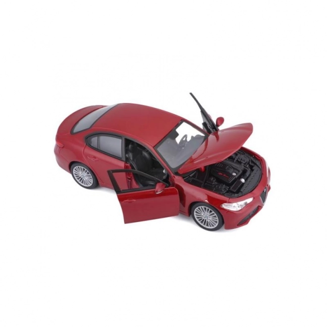 alfa romeo giulia 2016 metalic roșu la scară 1:24 de la Bburago