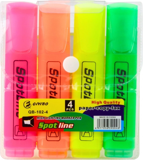 Subliniatoare SuperLiner Neon, 4 buc