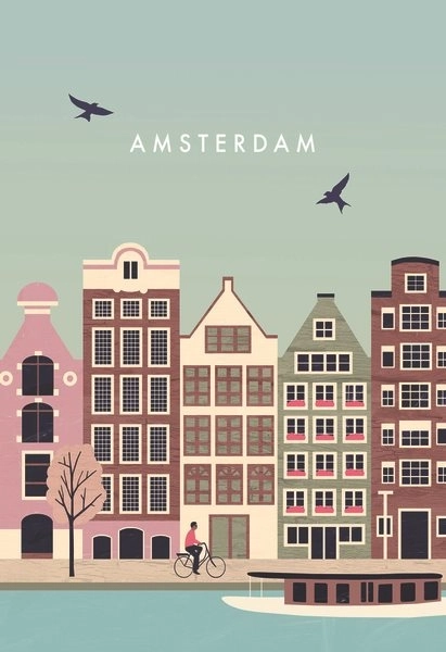 Puzzle Amsterdam 99 piese de la Ravensburger