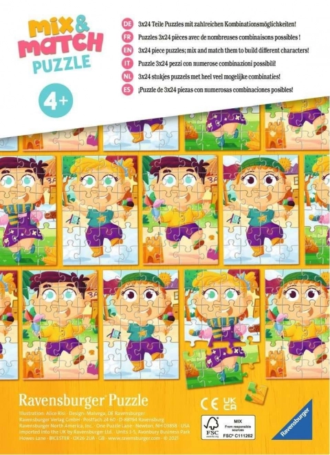 Puzzle Mix&Match rochii colorate