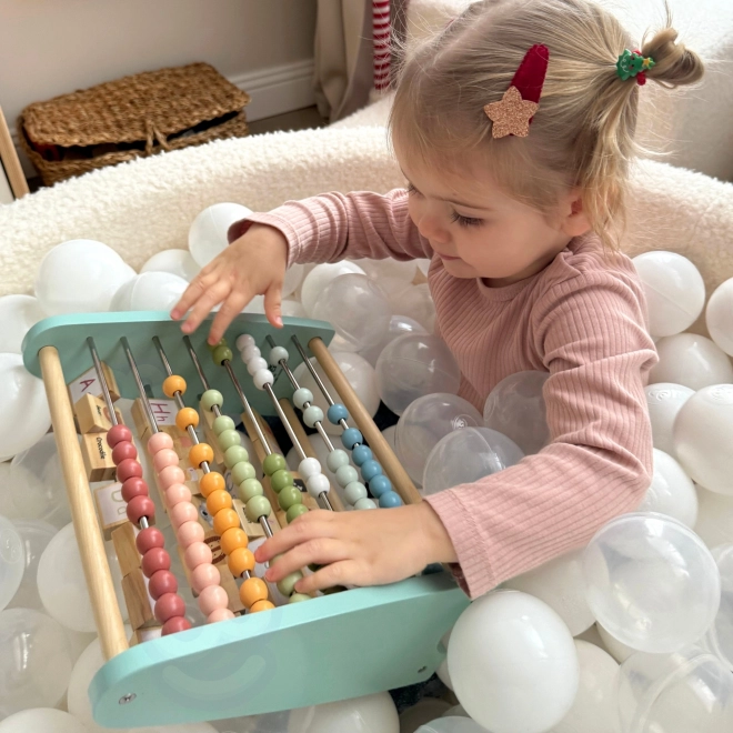 Abac de lemn educațional și alfabet Tooky Toy