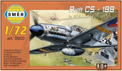 Model din plastic al avionului AVIA CS-199 1:??, 13,7 × 12,6 cm