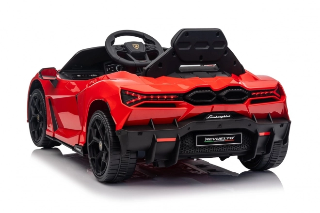 Mașinuță Lamborghini Revuelto pentru copii, roșie