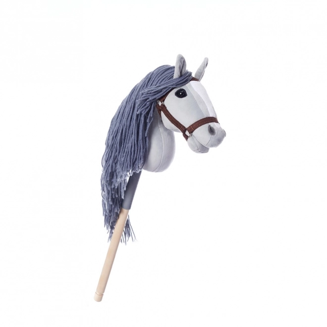 Cal pe băț HoppiHorse Hobby Horse A4 gri