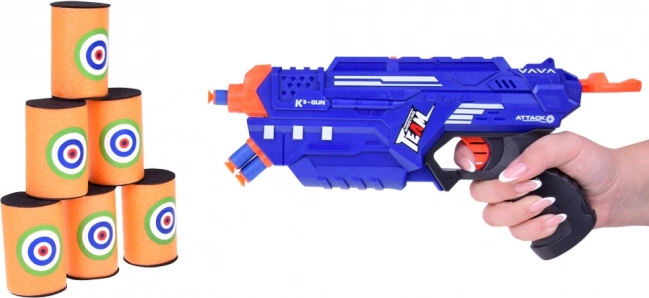Jucărie pistol SPACE GUN cu gloanțe de spumă și gel