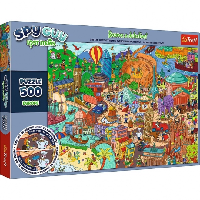 Puzzle 500 de piese - Obiecte pierdute Spy Guy