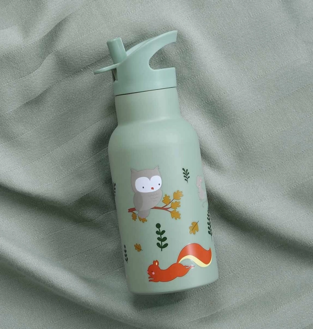A Little Lovely Company Sticlă de băut din oțel inoxidabil 500 ml – Prieteni din pădure