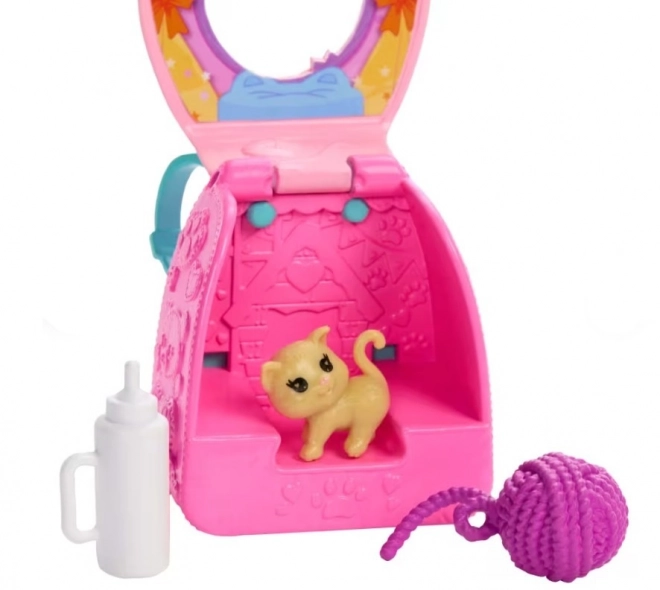 Păpușa Barbie Chelsea cu Rucsac și Pisicuță