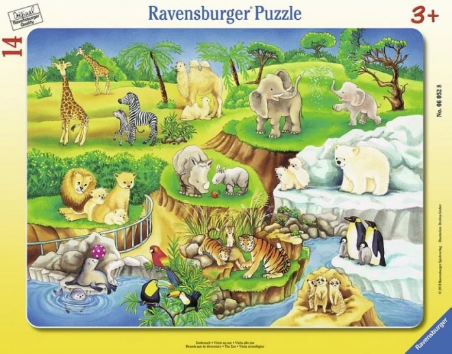 Puzzle la Grădina Zoologică Ravensburger