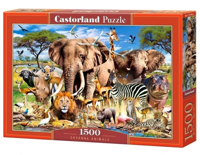 Puzzle Animalele din savană 1500 piese