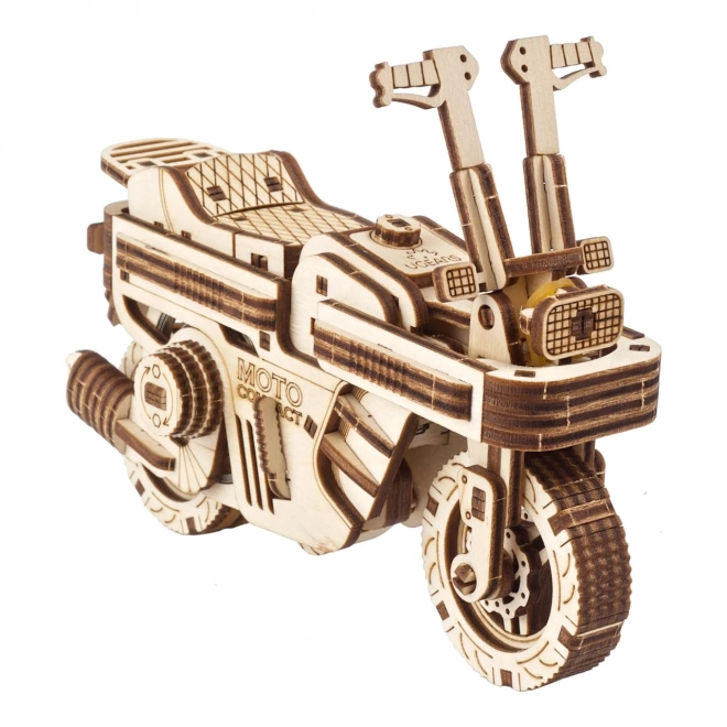 Puzzle 3D mecanic din lemn Ugears - Scuter pliabil