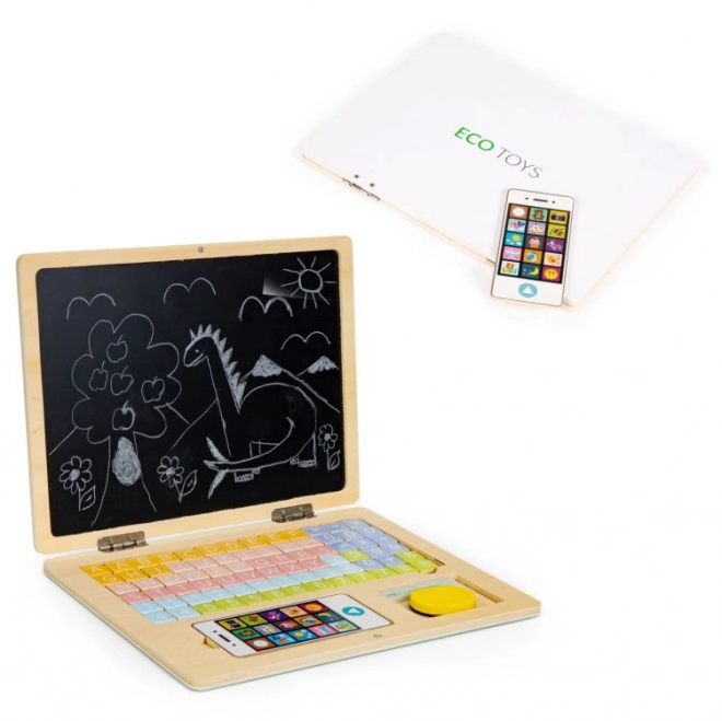 Laptop educativ tabla magnetică pentru copii