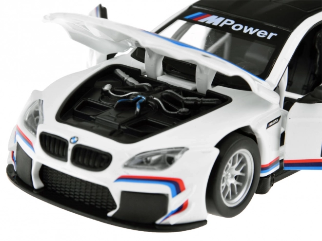 Mașină metalică BMW M6 GT3 sport în miniatură scară 1:32