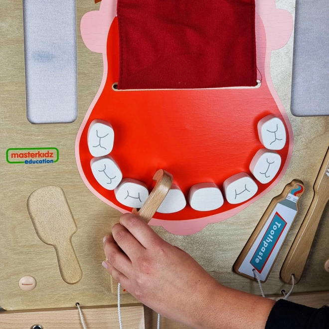 Tablă senzorială igiena orală Montessori