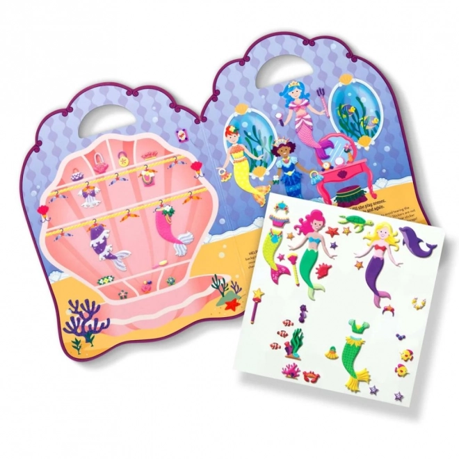 Set autocolante 3D reutilizabile Sirene Melissa and Doug