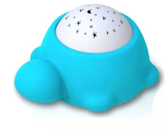 Lampă de noapte cu proiector și cutie muzicală Țestoasa Luminoasă