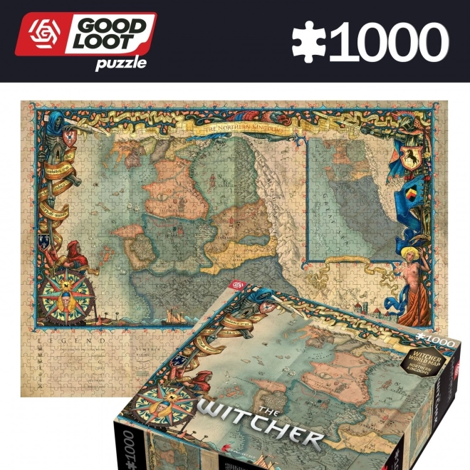 Puzzle The Witcher: regatele din nord 1000 piese