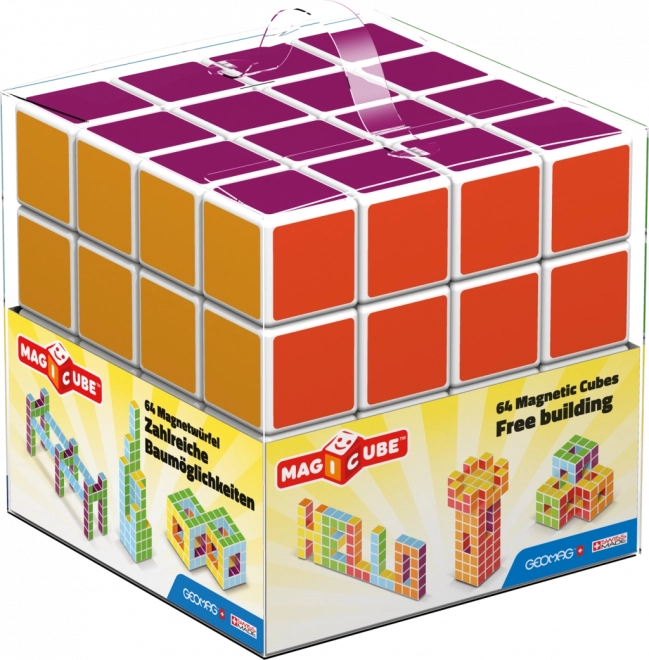 Cuburi magnetice Geomag Magicube pentru construcții libere