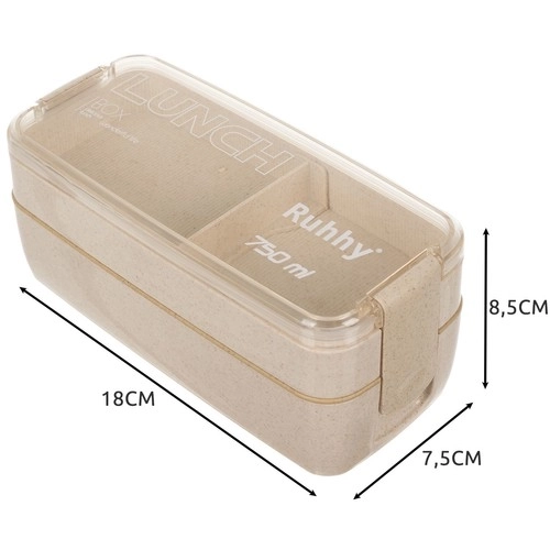 Lunchbox eco de 750ml cu tacâmuri