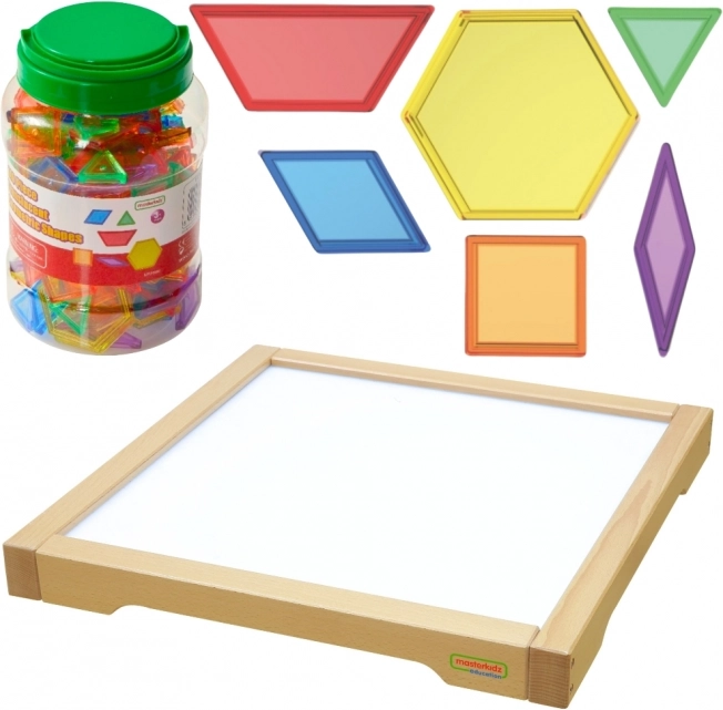 Dulap senzorial LED Masterkidz Montessori Mozaic 140 piese