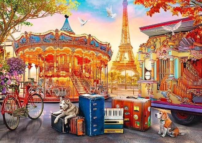 Puzzle Vacanță în Paris 500 piese