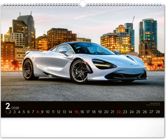 Calendar de perete Mașini Rapide 2026