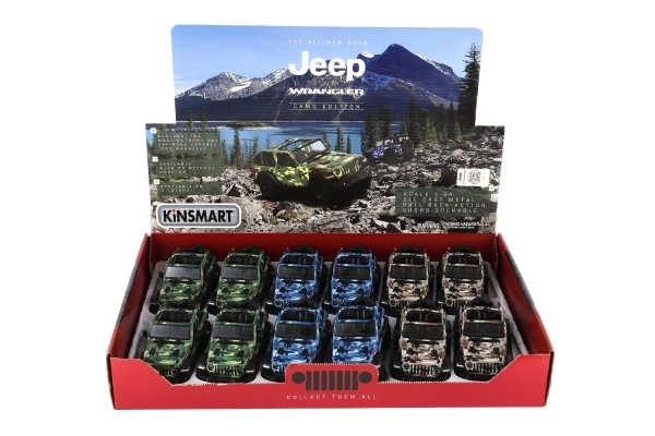 Auto Kinsmart Jeep Wrangler Camo Edition 13cm