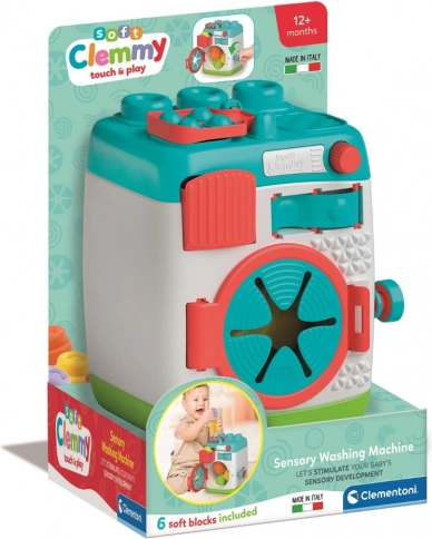 Mașină de spălat senzorială Clemmy – sorter de cuburi CLEMENTONI