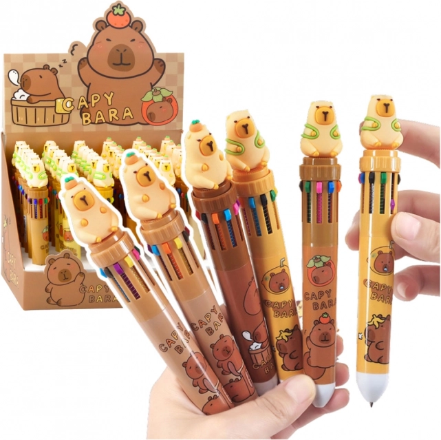 Pix cu mai multe culori și figură de capybara