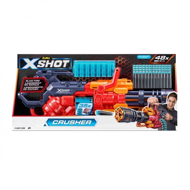Aruncătorul X-Shot Crusher cu 48 de proiectile din spumă