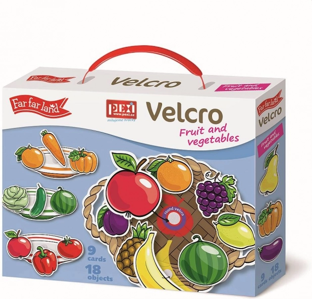 Puzzle cu Velcro – fructe și legume