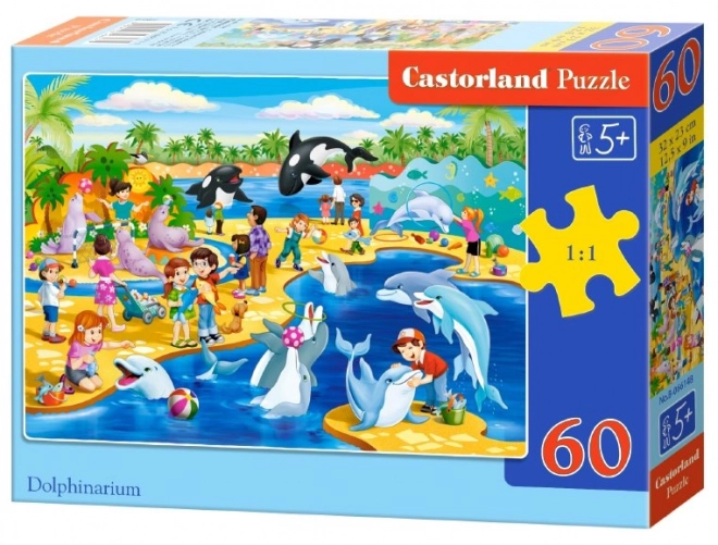 Puzzle 60 piese Delfinariu