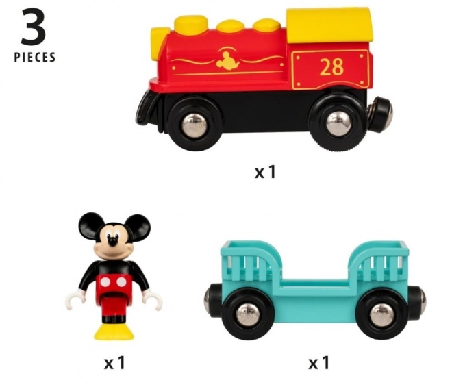 Tren cu baterii Mickey Mouse