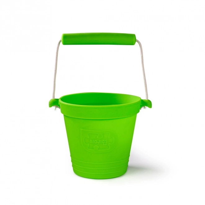 Găletușă de plajă Bigjigs Toys verde