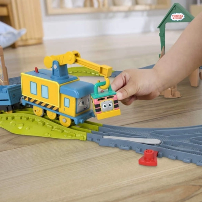 Set cu locomotivă pe baterii Thomas și Prietenii: Prietenii la Muncă