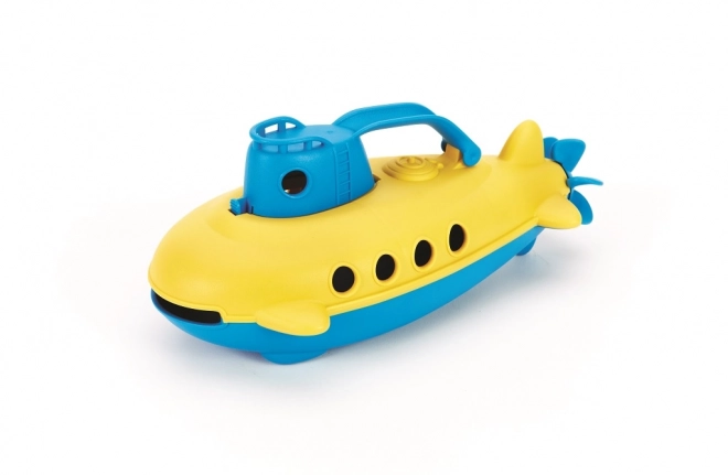 Ponornică Green Toys cu mâner albastru