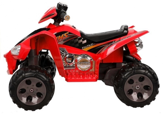 Quad electric cu roți mari roșu