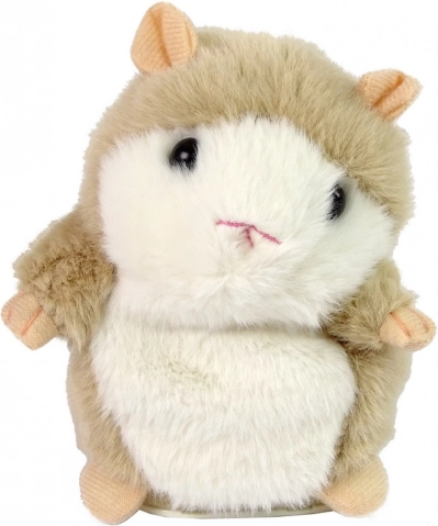 Hamster interactiv de pluș care vorbește și repetă cuvinte