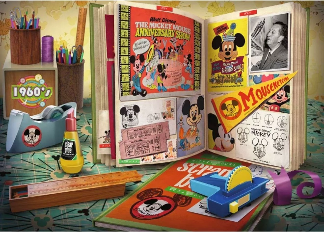 Puzzle ravensburger disney: aniversarea 1960 mickey 1000 piese