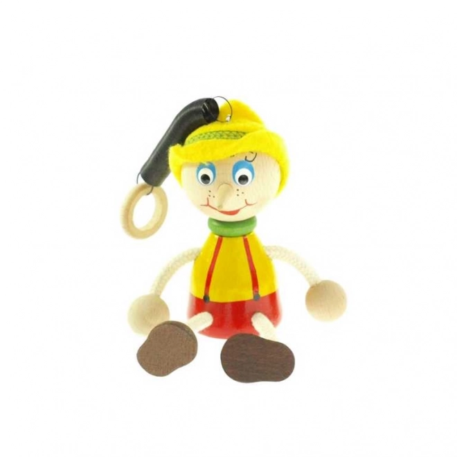 Pinocchio cu pălărie pe arc