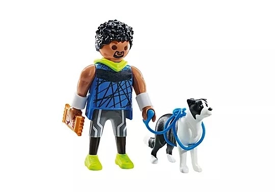 Jucător PLAYMOBIL cu border collie