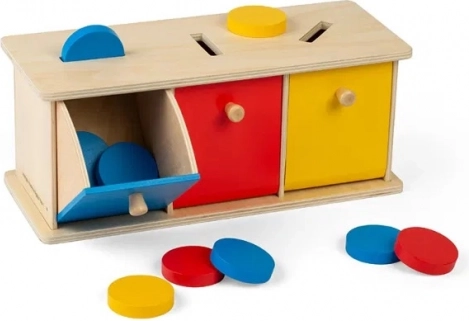 Bigjigs Toys cutie de sortare după culori