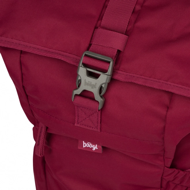Baagl rucsac Roll burgundy GRS