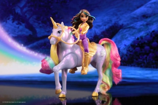 Sofia și Wildstar unicorn luminos și figurină 11 cm unicorn academy