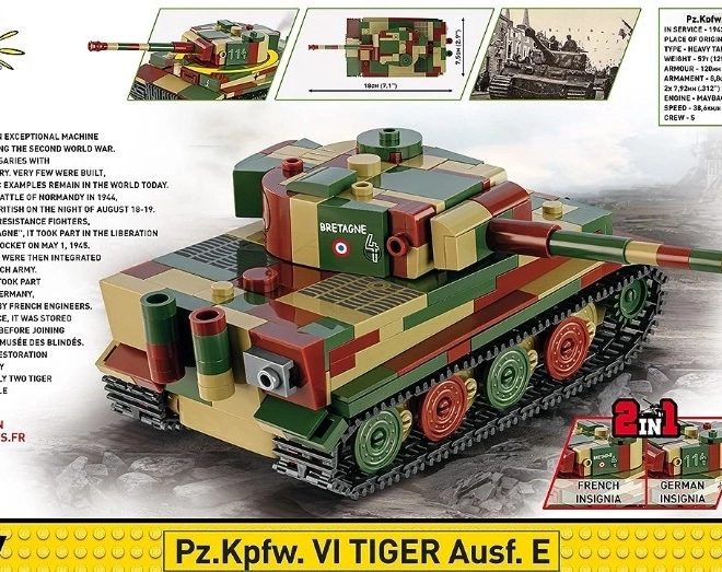 Model tanc Pz.Kpfw. VI Tiger Ausf. E 1:48