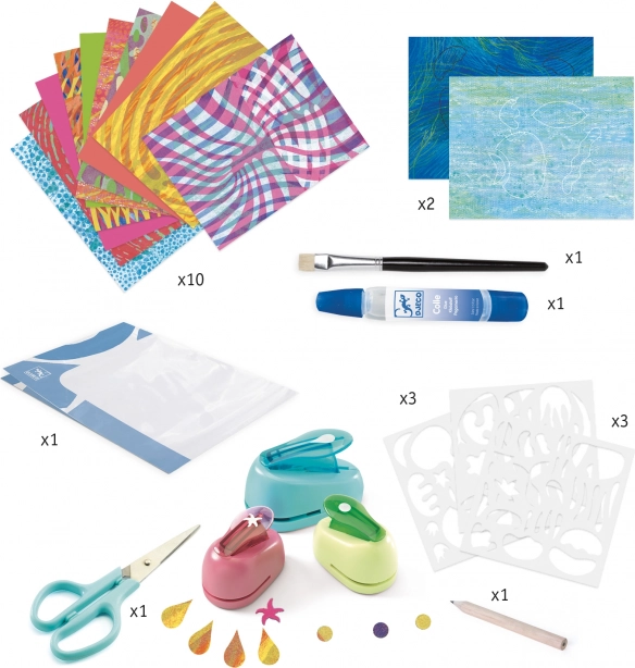 Colaje creative de hârtie Djeco