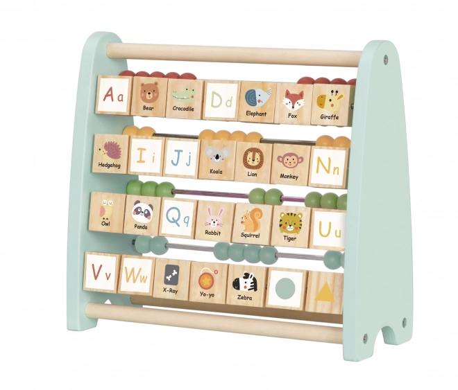 Abac de lemn educațional și alfabet Tooky Toy