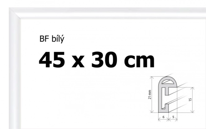 Cadru de plastic alb 45x30cm