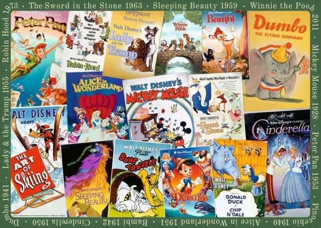 Puzzle Disney Afișe Vintage 1000 piese
