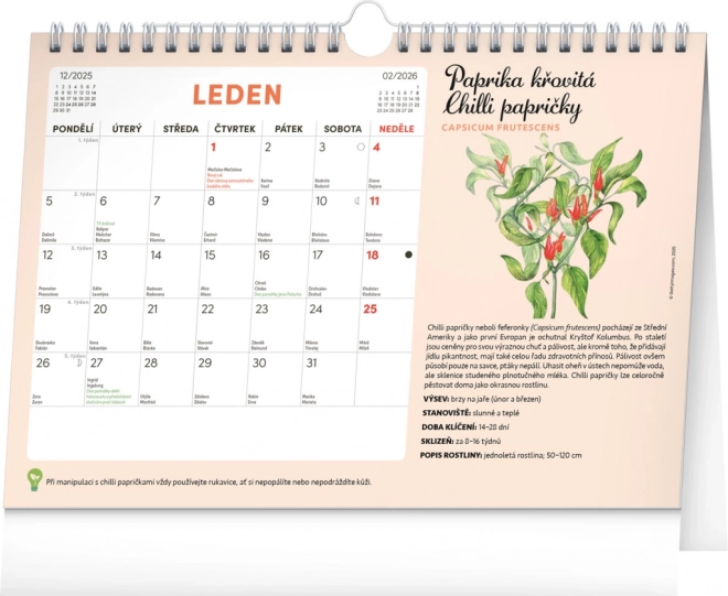 Calendar Notique lunar de planificare cu semințe 2026